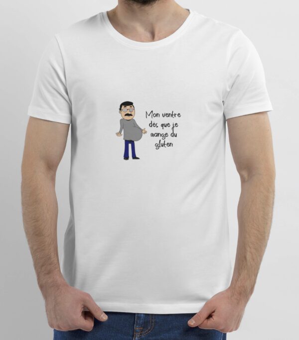 T-Shirt mon ventre Gluten Homme