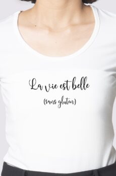 T-Shirt la vie est belle Noir