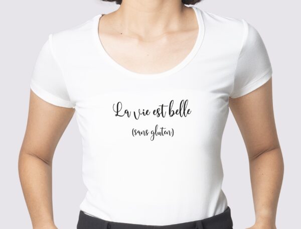 T-Shirt la vie est belle Noir