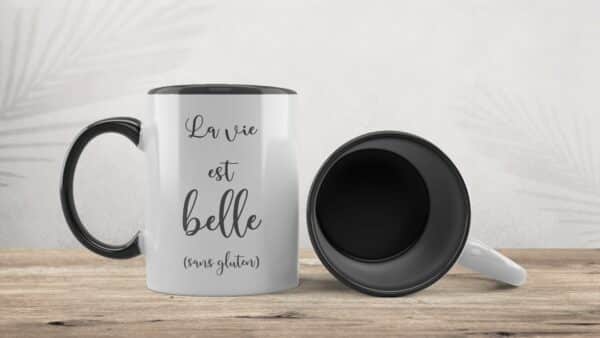 Tasse la vie est belle sans gluten
