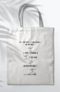 Tote Bag les supers pouvoirs du TDAH Noir