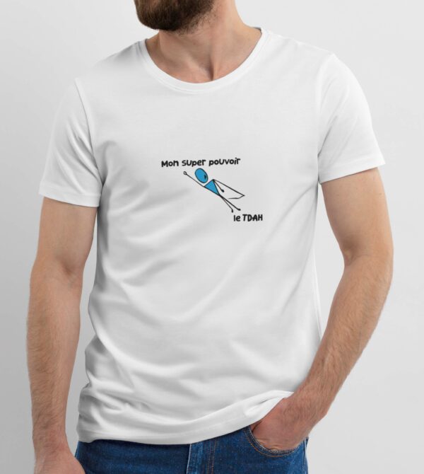 T-Shirt TDAH bleu