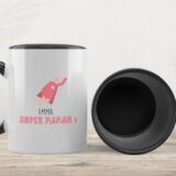 Tasse super maman noir