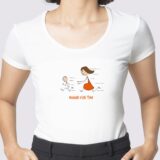 T-Shirt Blanc maman d'un TDAH