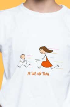 T-Shirt Blanc je suis un TDAH