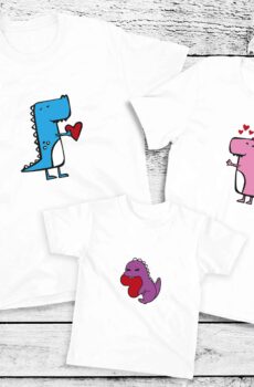 T-Shirt Famille dinosaure