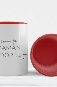 Tasse fête des mères rouge