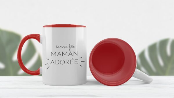 Tasse fête des mères rouge