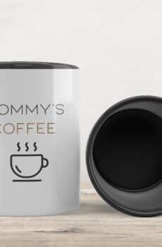 Tasse mommy's coffee noire