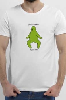 T-Shirt Blanc je suis un TDAH vert