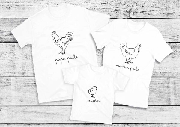 T-Shirt Famille poule