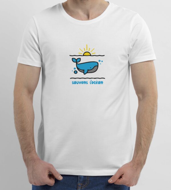 T-Shirt Blanc sauvons l'océan