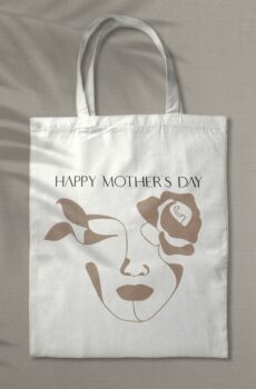 Tote Bag Happy MotherDay Fleur
