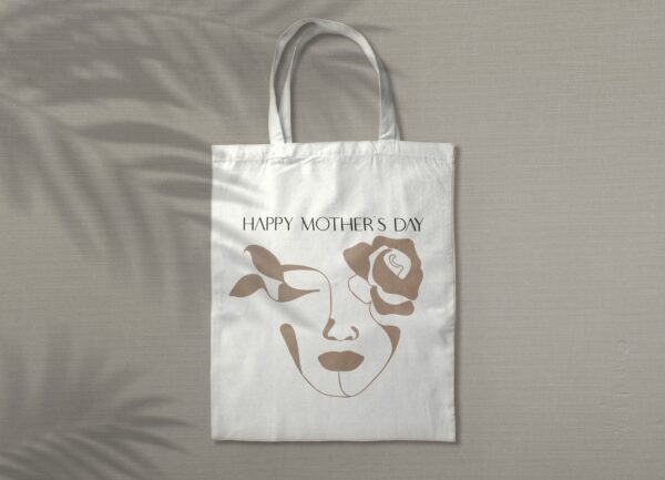 Tote Bag Happy MotherDay Fleur