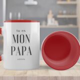 mug personnalisée fête des pères - papa adoré