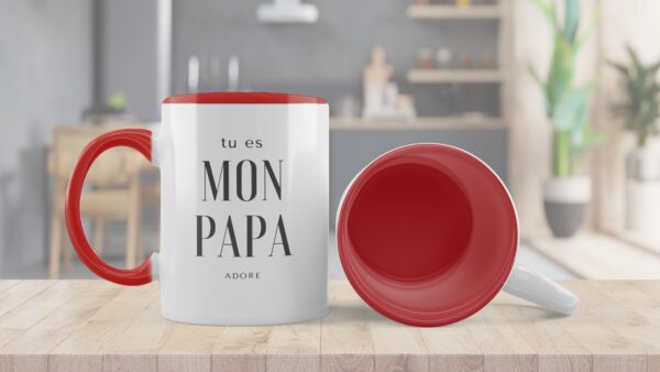 mug personnalisée fête des pères - papa adoré