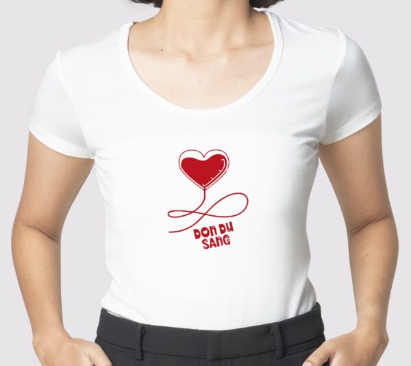 T-Shirt Blanc don du sang