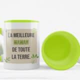 Tasse la meilleure maman de toute la terre verte
