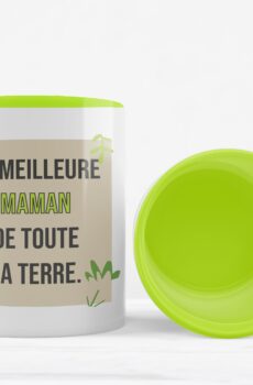 Tasse la meilleure maman de toute la terre verte