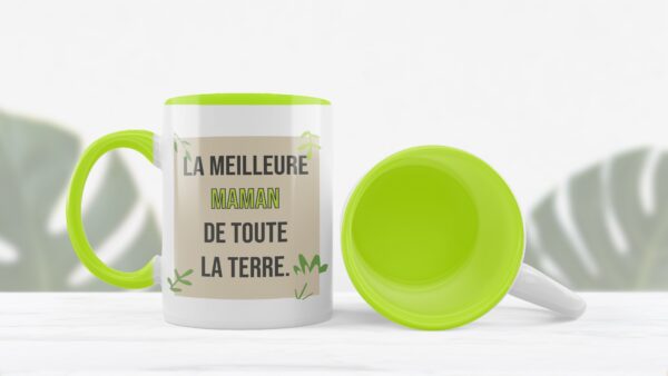 Tasse la meilleure maman de toute la terre verte