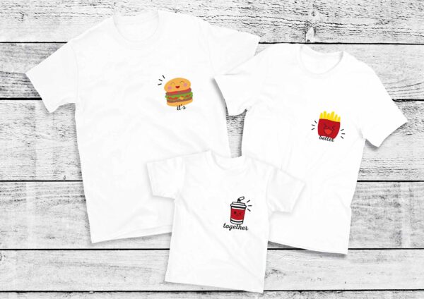 T-Shirt Famille fast food