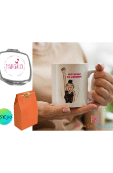 Lot merci maîtresse mug et miroir