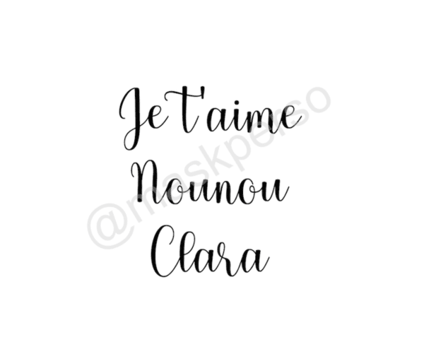 je t'aime nounou