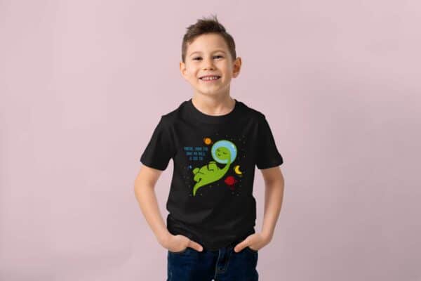 Idée de cadeau pour autisme : T-Shirt Noir "parfois j'aime être dans ma bulle TSA"