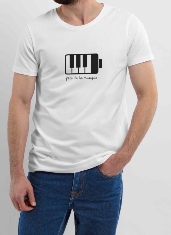 T-Shirt batterie touches de piano (fête)