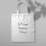 Objet personnalisable pour nounou : tote bag "je t'aime nounou"