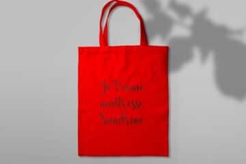 Tote bag rouge