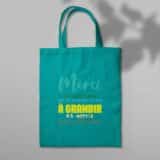 Sac en toile turquoise mon AESH chéri