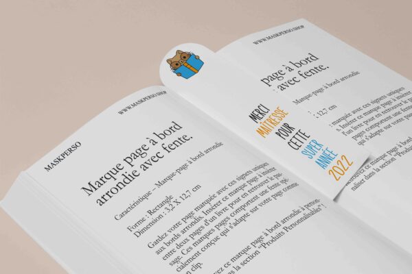 marque page personnalisable