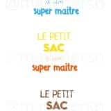 sac maître