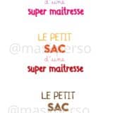 sac maitresse