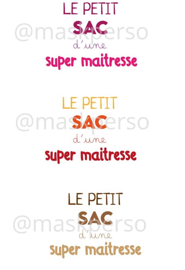 sac maitresse