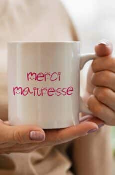 Tasse merci maîtresse