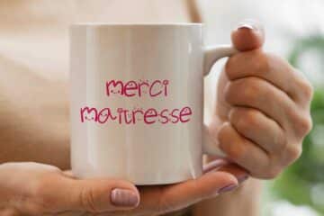 Tasse merci maîtresse