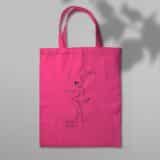 Idée cadeau pour merci maître : sac en toile professeur de danse rose