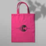 Tote bag fête de la musique : disque + onde