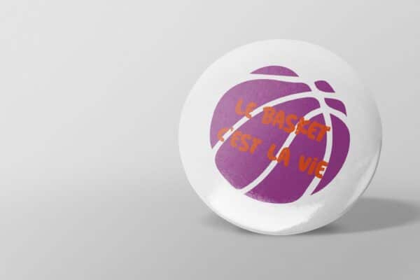 badge le basket c'est la vie