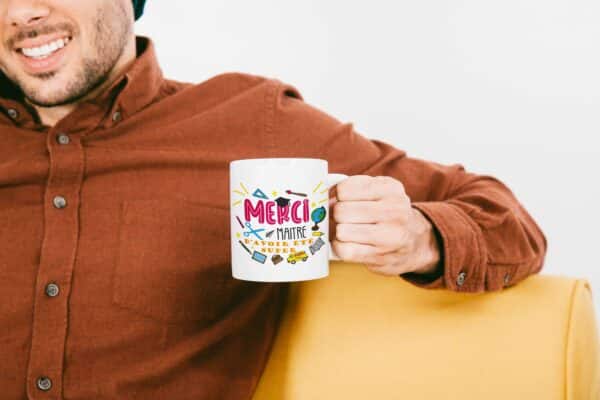 Objet personnalisable de maître : Tasse "merci maître d'avoir été super"