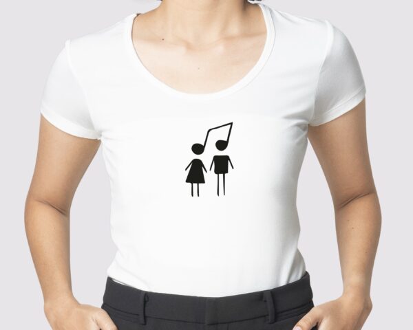 T-Shirt note et personnages