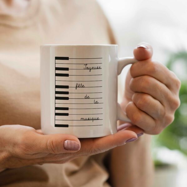 Joyeuse fête de la musique : mug piano
