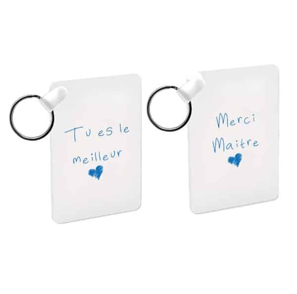 Cadeau personnalisable merci pour maître : porte clé "tu es le meilleur"