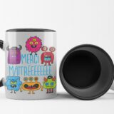 Cadeau personnalisable pour merci maître : Tasse bicolore "Merci maître"