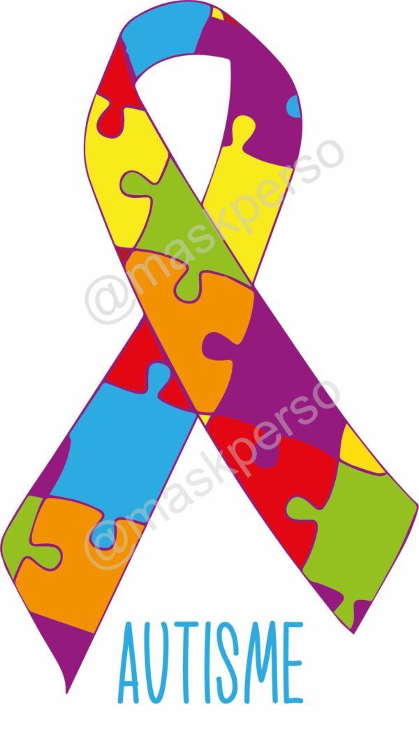 Cadeau personnalisé autiste : Stylo ruban coloré autisme – Image 2