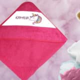 cap de bain personnalisée licorne