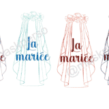 Badge la mariée voile – Image 2