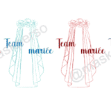 Voile de mariée original : verre à whisky team mariée – Image 5